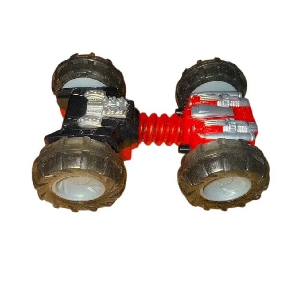 Tiger Electronics Pull-Back Stunt Car Toy Red/Black 4-Wheel 2000‎